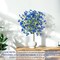 8 pcs Royal Blue Artificial Silk Flowers – Long Stems for Vase & Home Decor